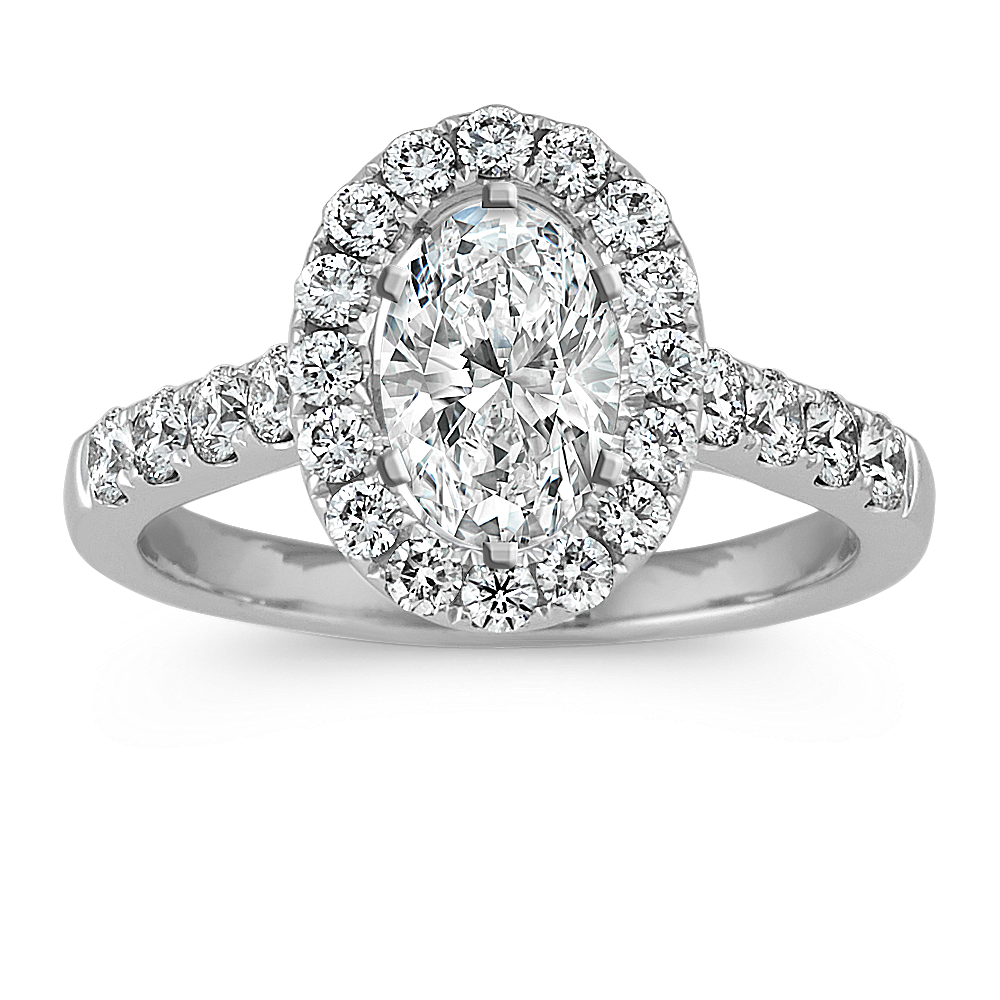 Showstopper Engagement Ring (For 1 1/2 ct. Oval)