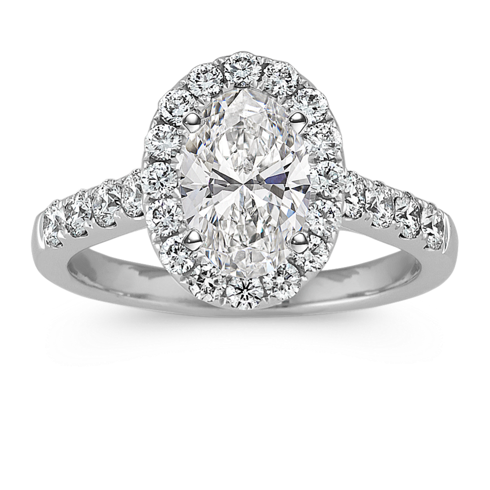 Showstopper Engagement Ring for 1.50 ct Oval