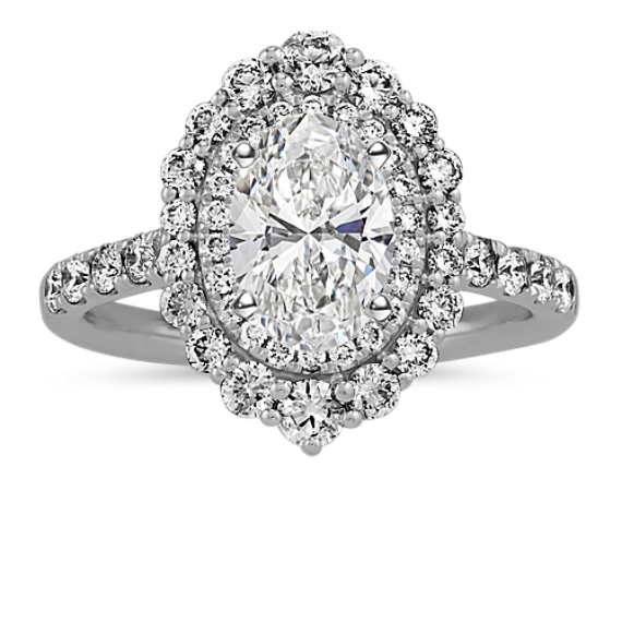 Avignon Double Halo Engagement Ring