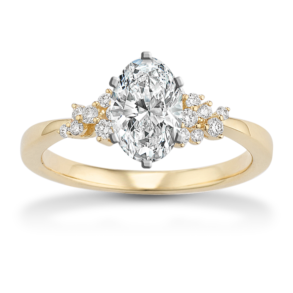 1.52 ct. Lab-Grown Diamond Engagement Ring in Yellow Gold