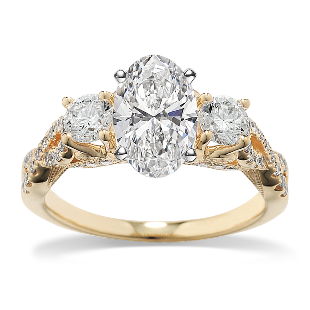 Giverny Three-Stone Engagement Ring