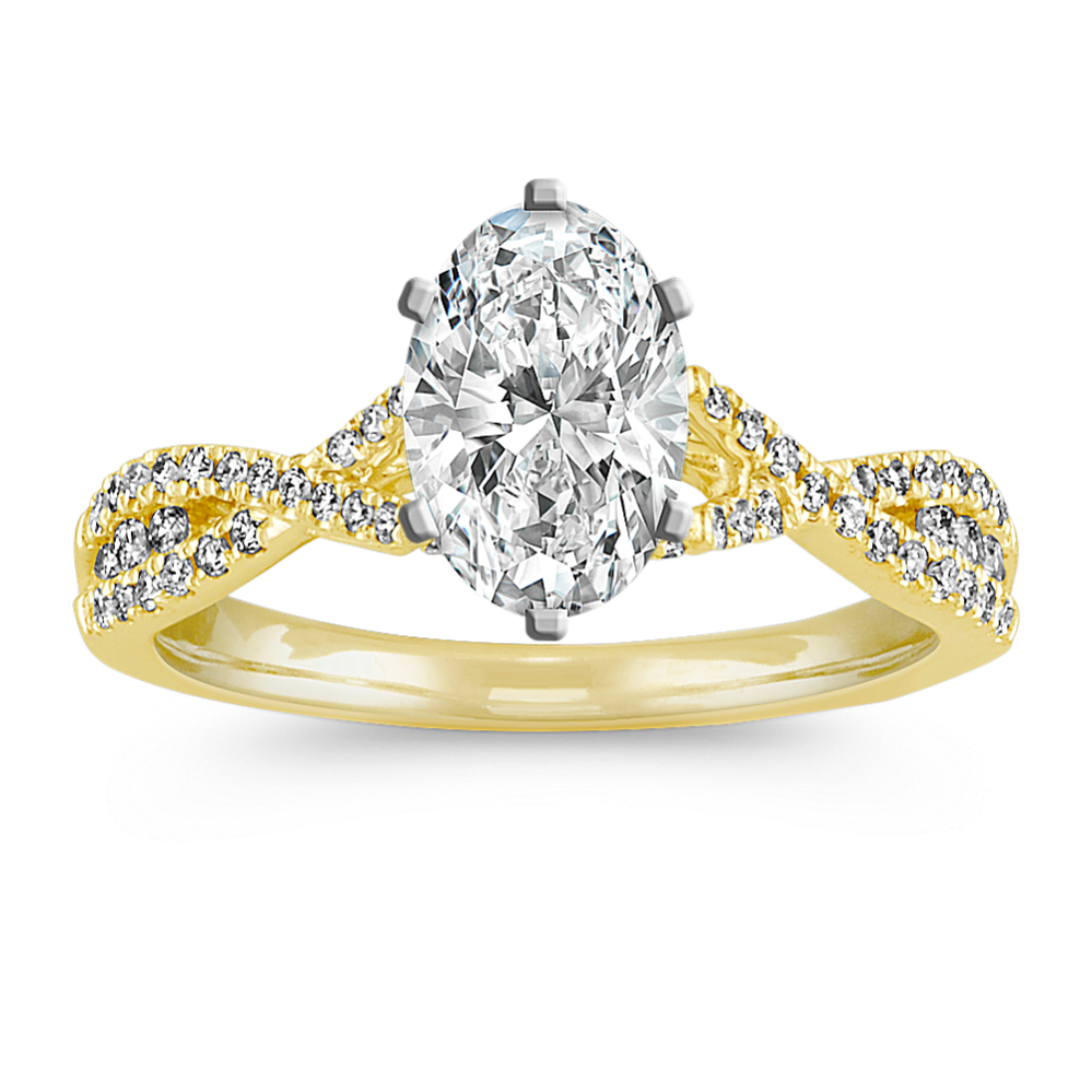 2.16 ct. Natural Diamond Engagement Ring in Yellow Gold