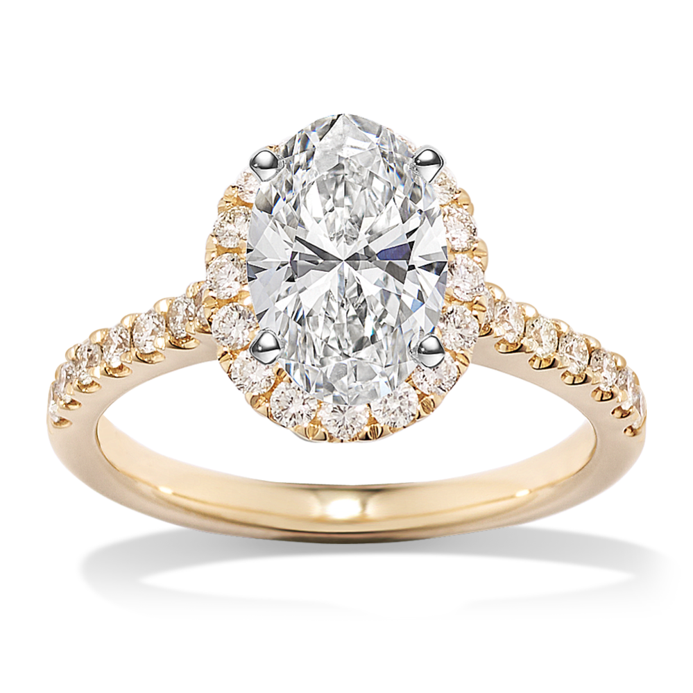 Delia Halo Engagement Ring (Oval)