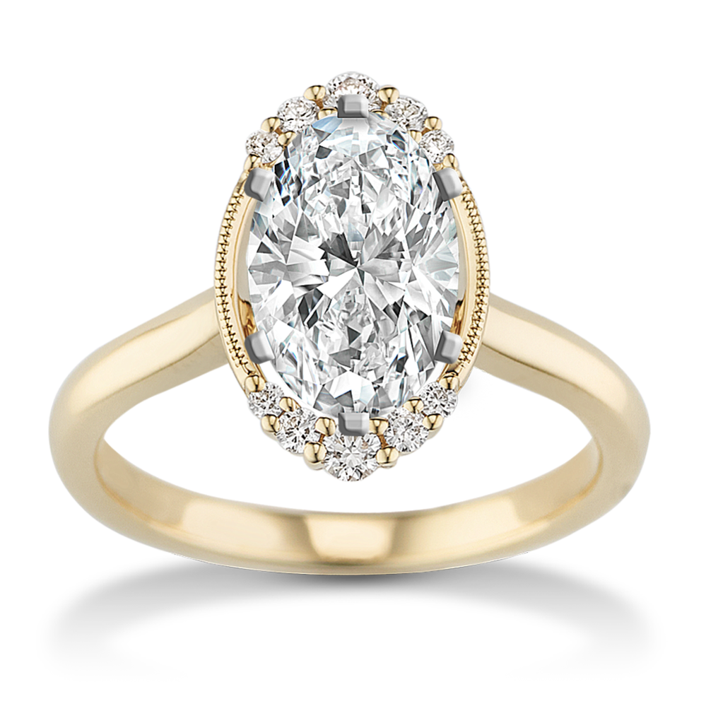 Shane co hot sale oval engagement rings