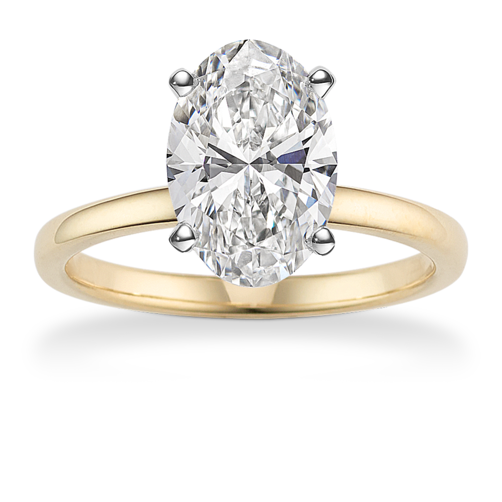 3.05 ct. Lab-Grown Diamond Engagement Ring in Yellow Gold