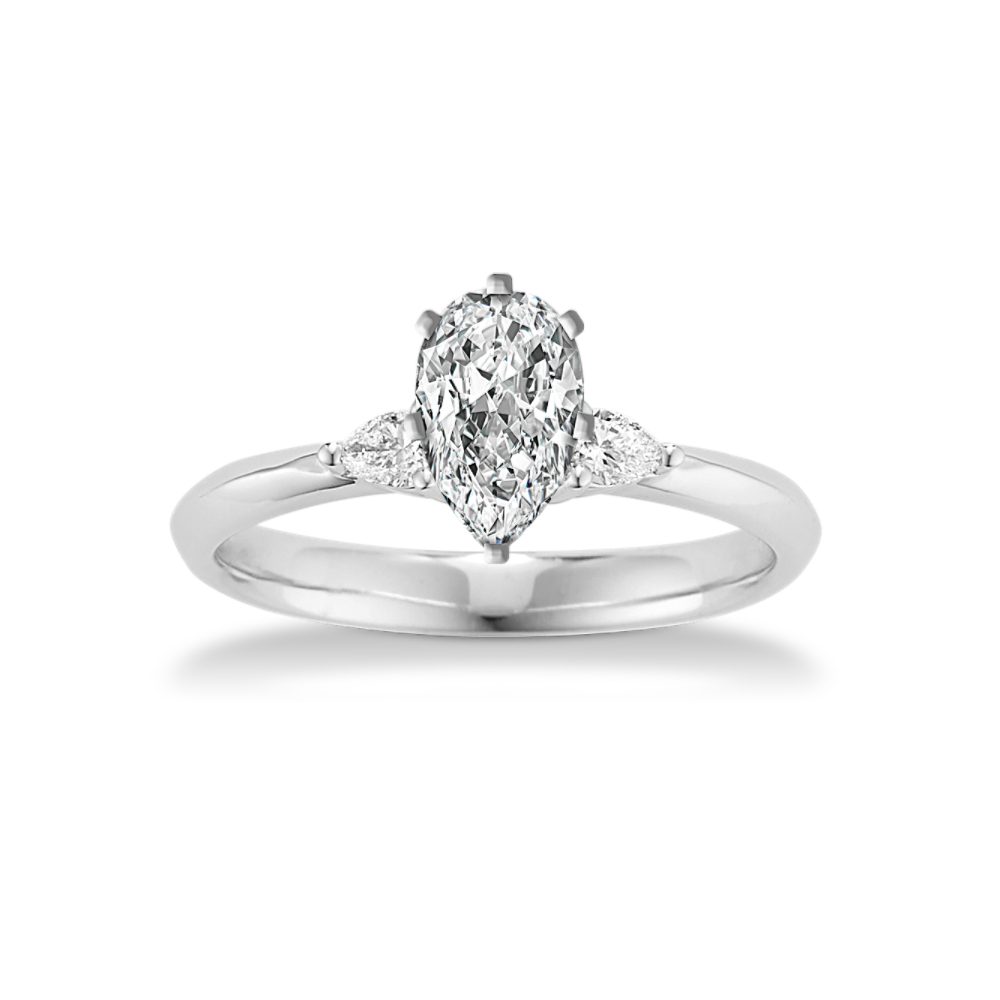 Miriam 1/4 ct. Three Stone Natural Diamond Engagement Ring