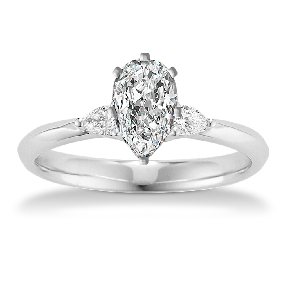 Miriam Three Stone Engagement Ring Setting Price