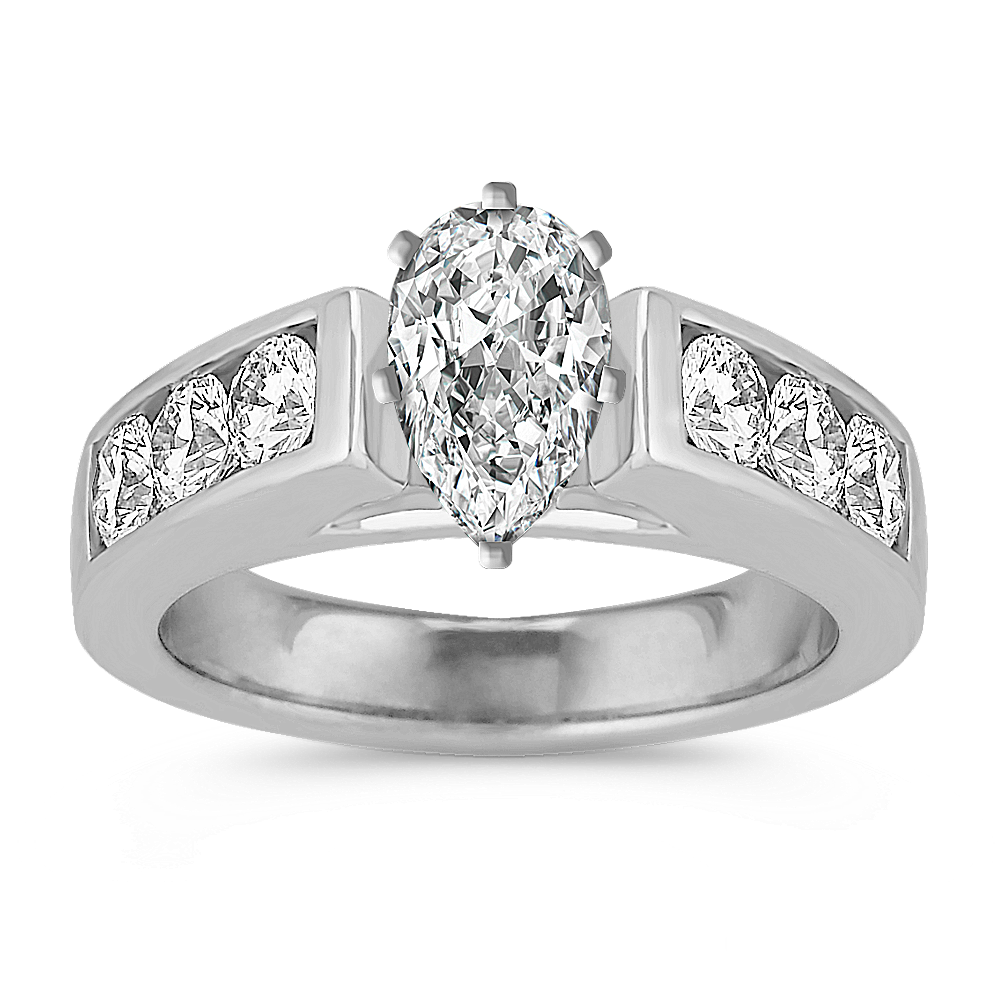 Orchestra Diamond Engagement Ring with Channel-Setting