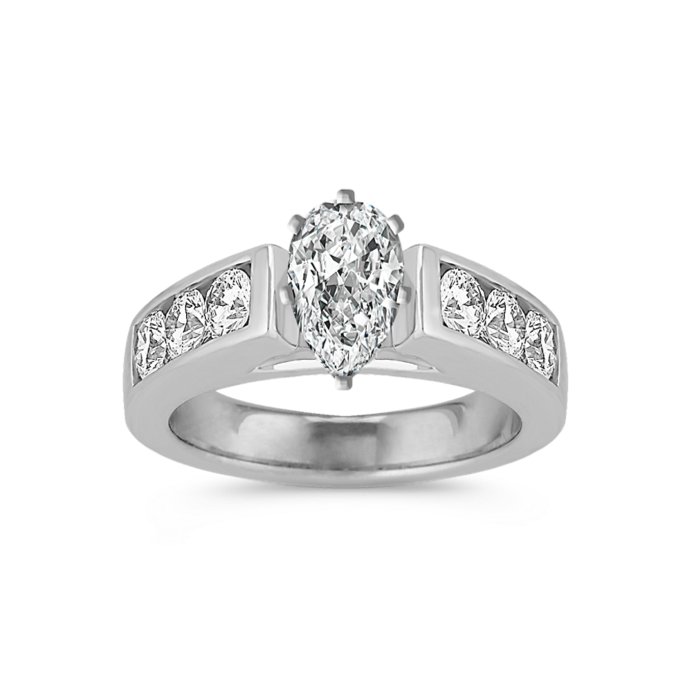 Orchestra Natural Diamond Engagement Ring with Channel-Setting