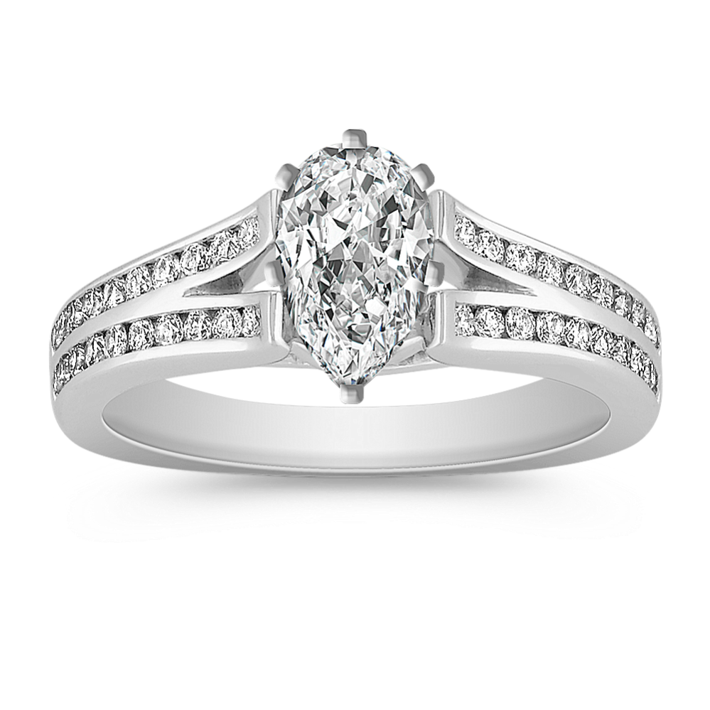 Cathedral Diamond Engagement Ring