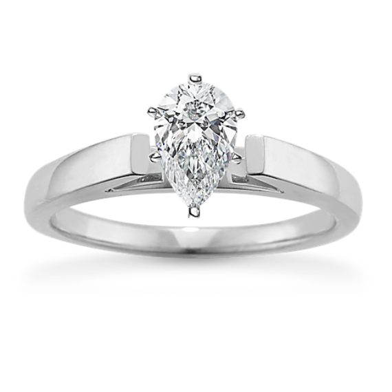 Slim Cathedral Solitaire Engagement Ring
