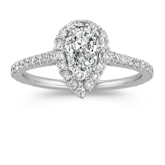 Halo Diamond Engagement Ring 