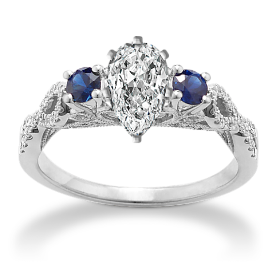 Giverny Sapphire & Diamond Engagement Ring