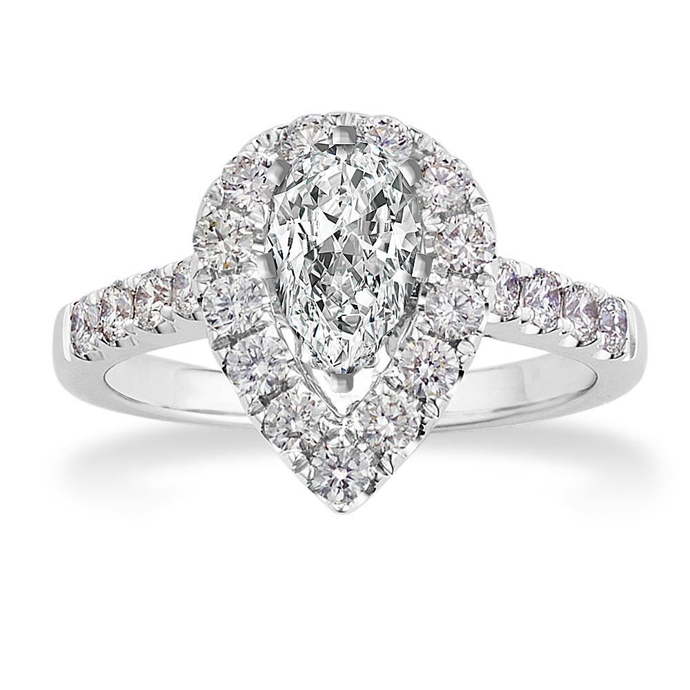 Showstopper Engagement Ring (For 1.25 ct Pear)