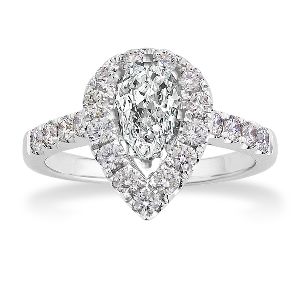 1.0 ct. Natural Diamond Engagement Ring in White Gold