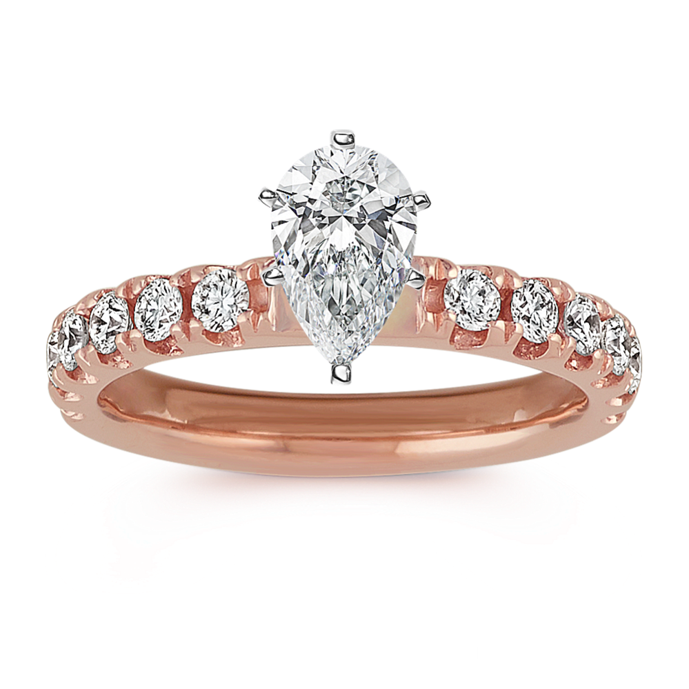 Raizel Diamond Pave Engagement Ring