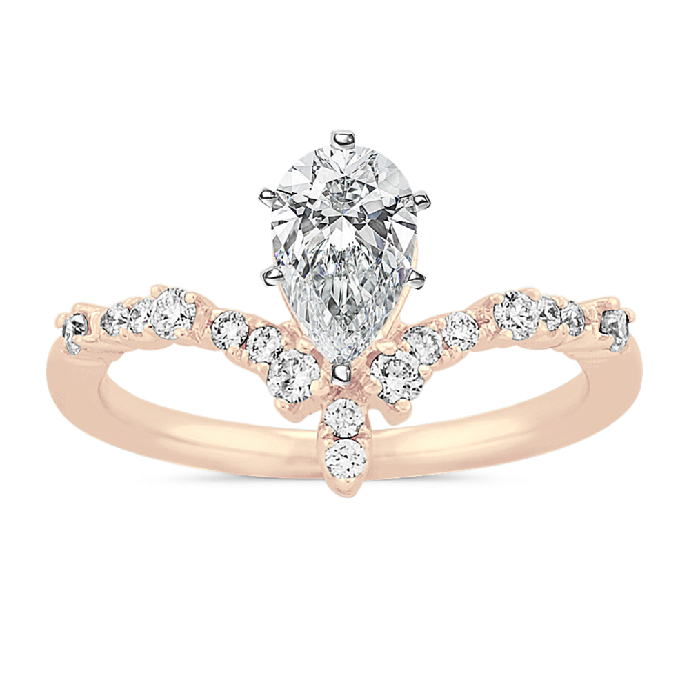 Pick-Your-Gem Diamond Ring in 14k Rose Gold