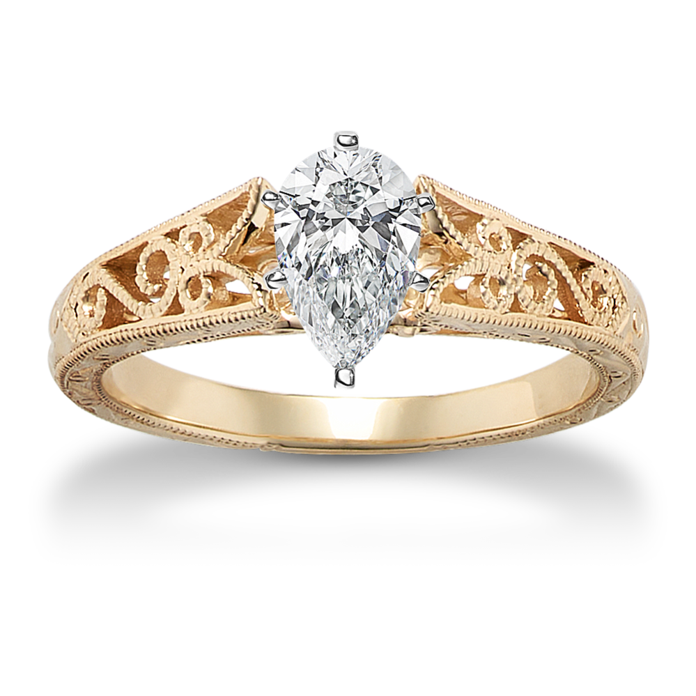 June Cathedral Engagement Ring