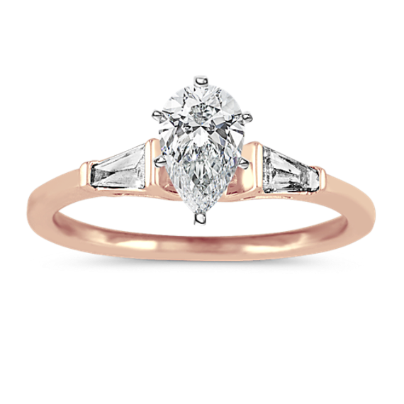 Elysee Three-Stone Engagement Ring