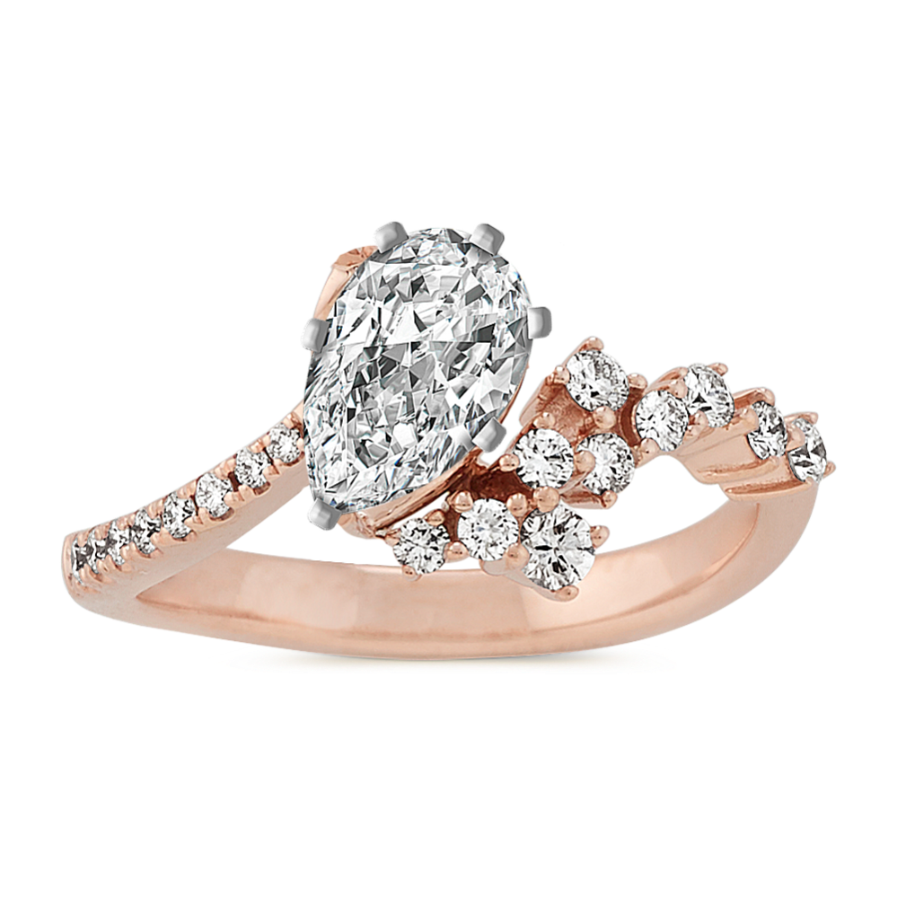 Diamond Ring in 14k Rose Gold