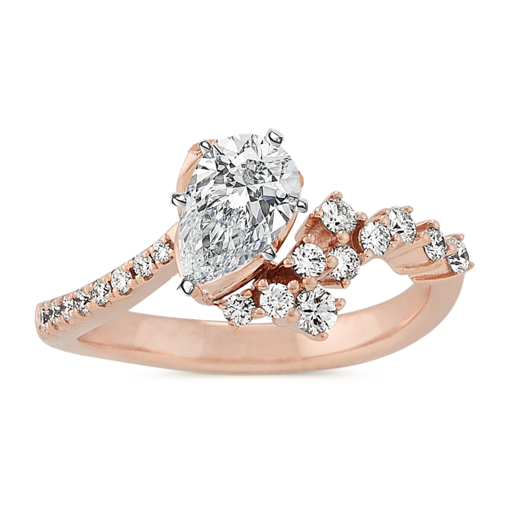 Diamond Ring in 14k Rose Gold