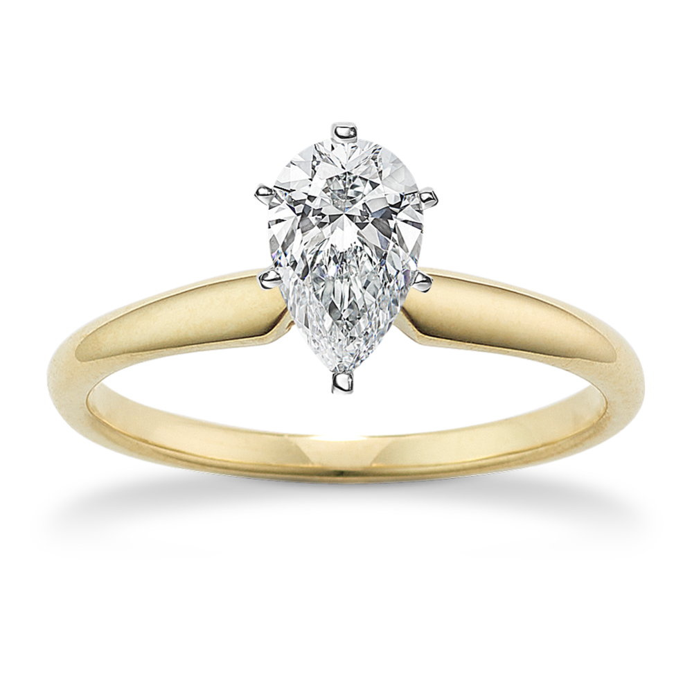 Luminary Solitaire Engagement Ring in 18K Gold