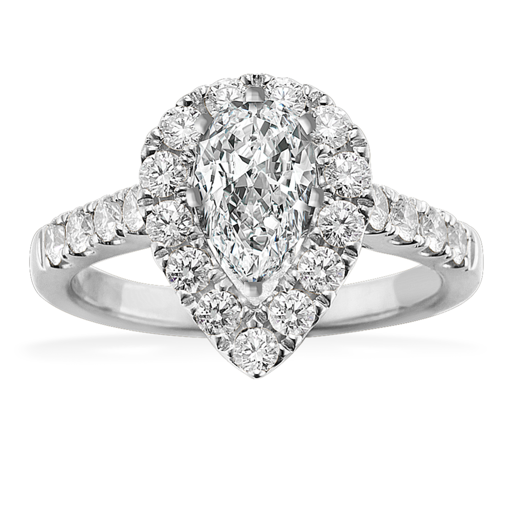Showstopper Engagement Ring for 1 ct Pear