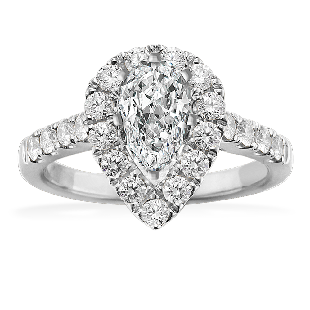Shane co pear shaped engagement outlet ring