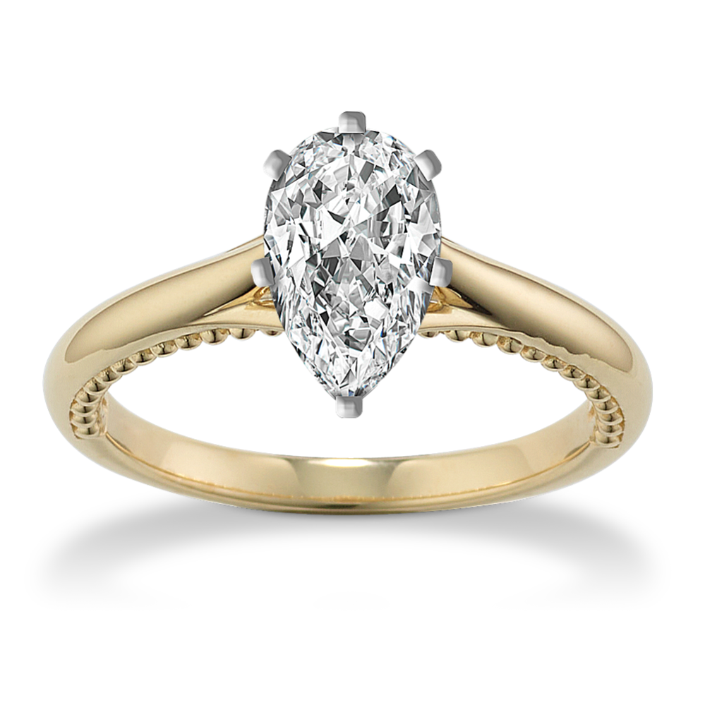 Milgrain engagement ring deals