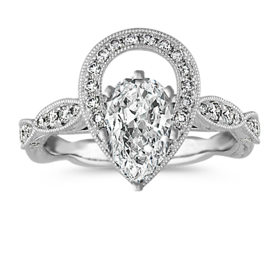 teardrop shaped engagement ring