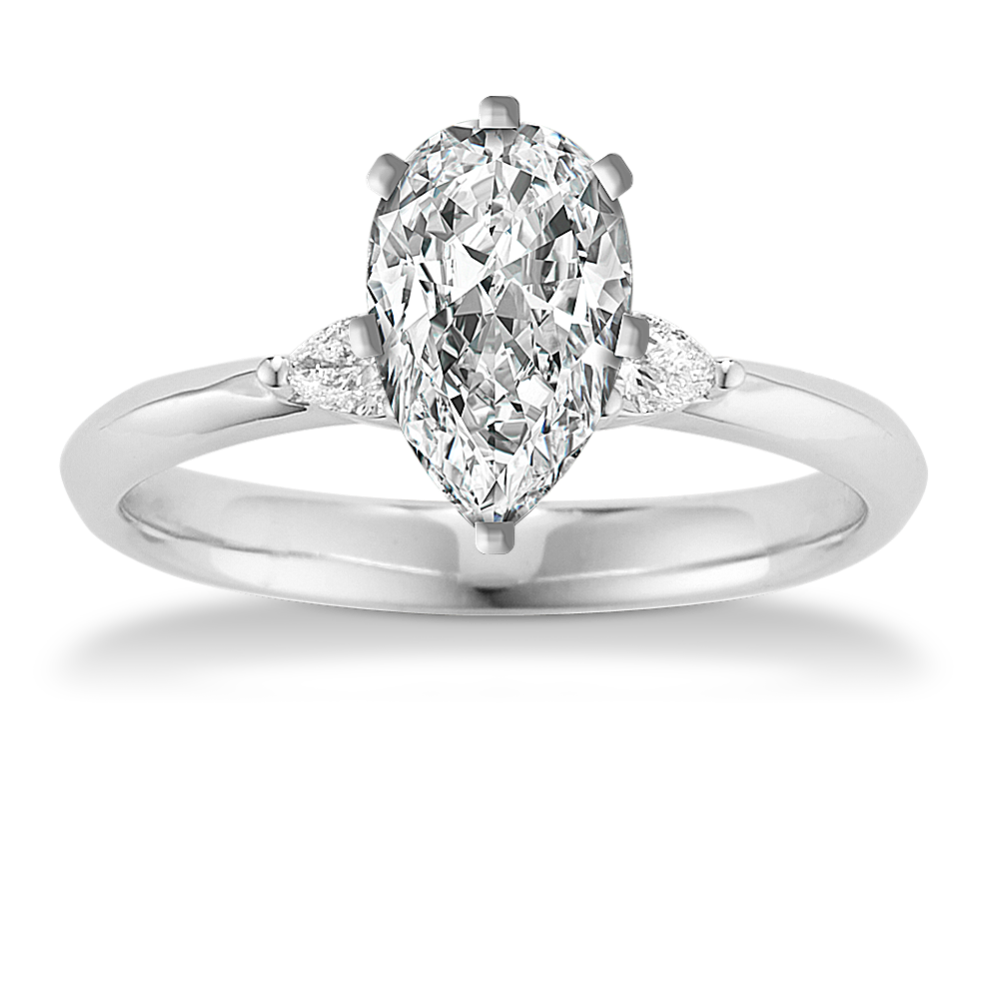 1.69 ct. Lab-Grown Diamond Engagement Ring in White Gold
