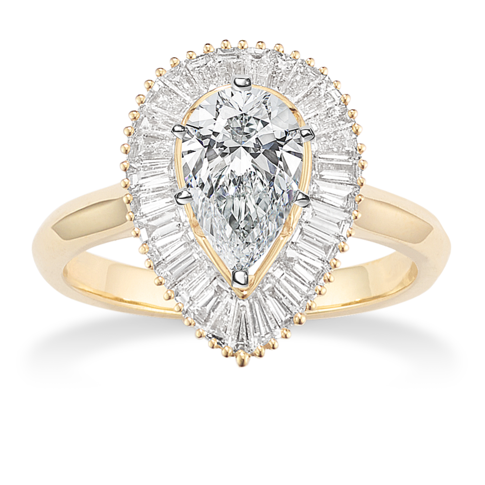 Leona Halo Engagement Ring