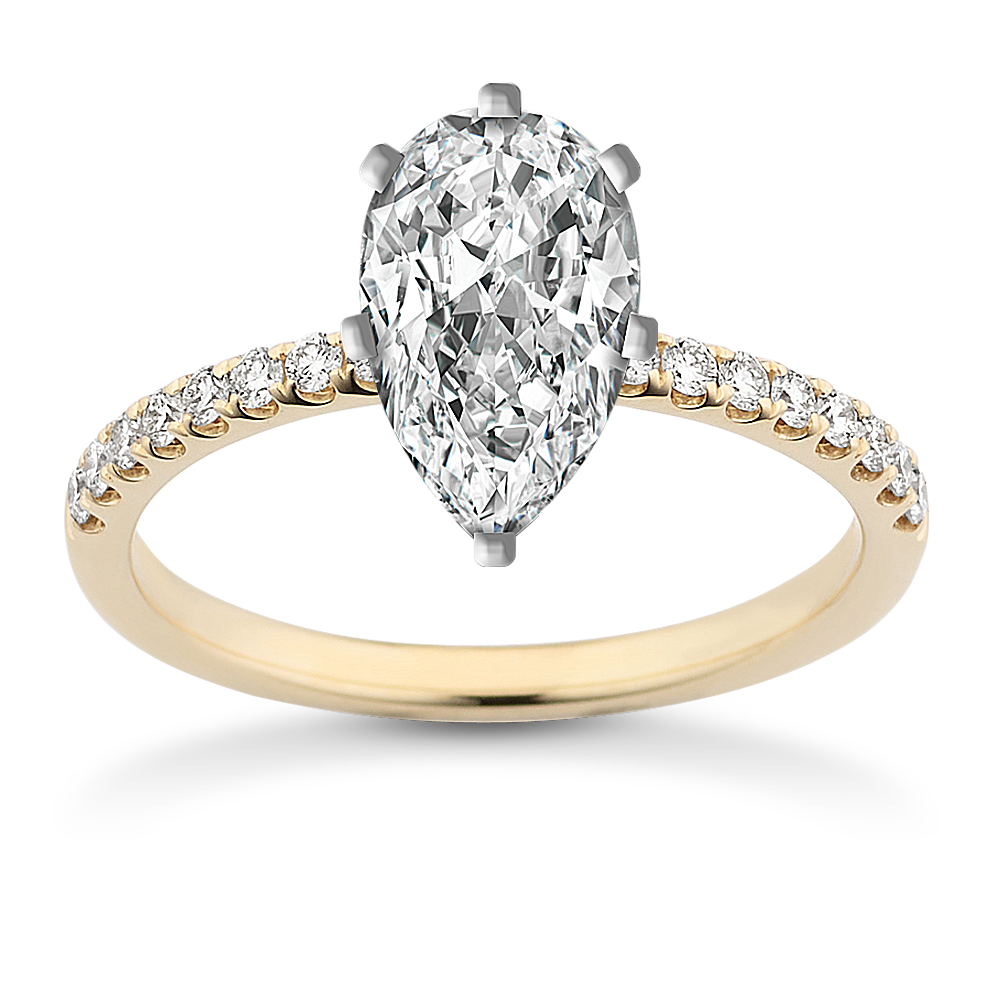 Unique Pear Shaped Engagement Ring (1.83 Ct.)