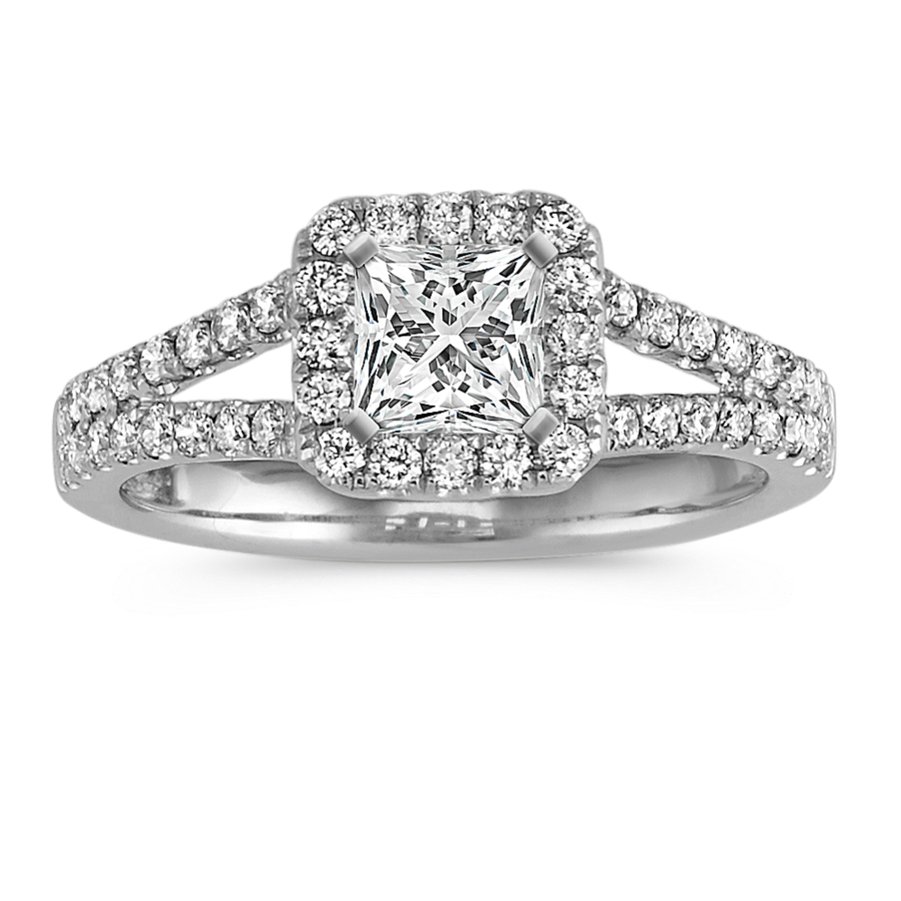 Veranda Diamond Halo Engagement Ring