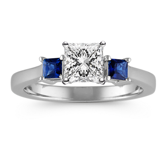 Pythia Sapphire Three-Stone Engagement Ring