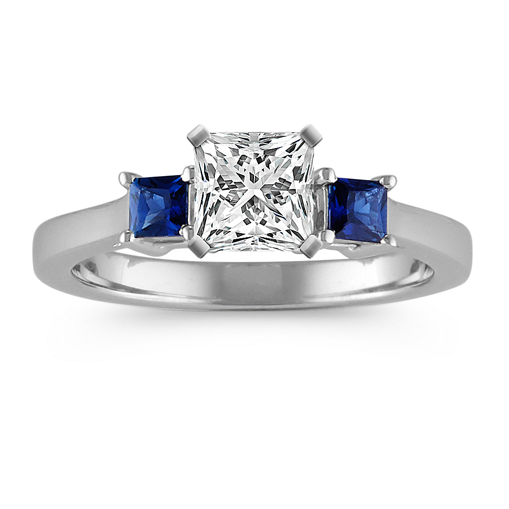 Pythia Sapphire Three-Stone Engagement Ring