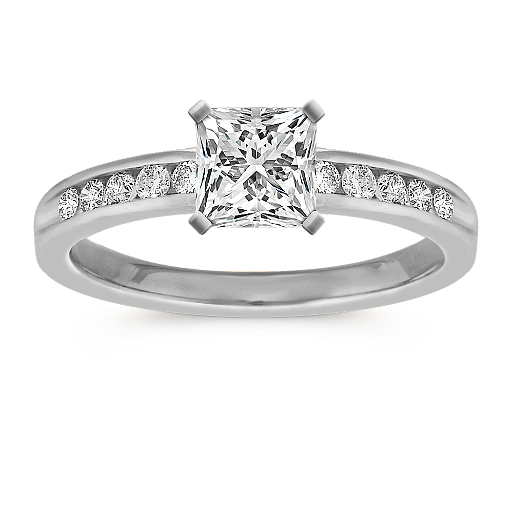 Broadway Diamond Engagement Ring in Platinum