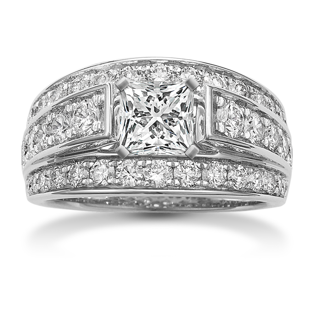 Cathedral pave setting sale