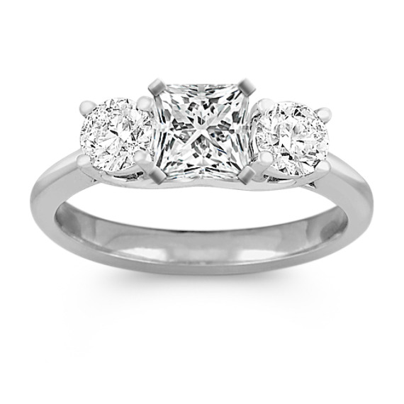 Three-Stone Diamond Engagement Ring