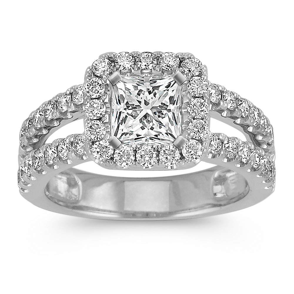 Diana Halo Engagement Ring