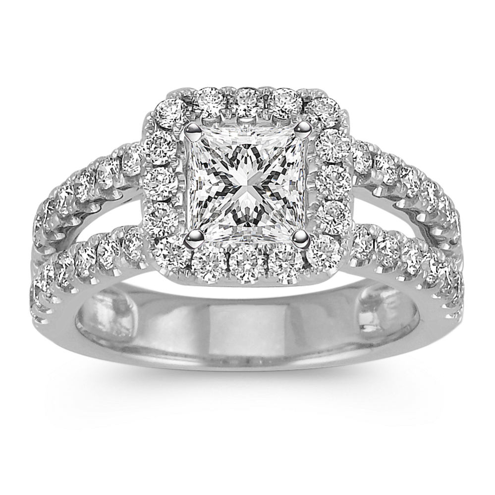 Diana Halo Engagement Ring