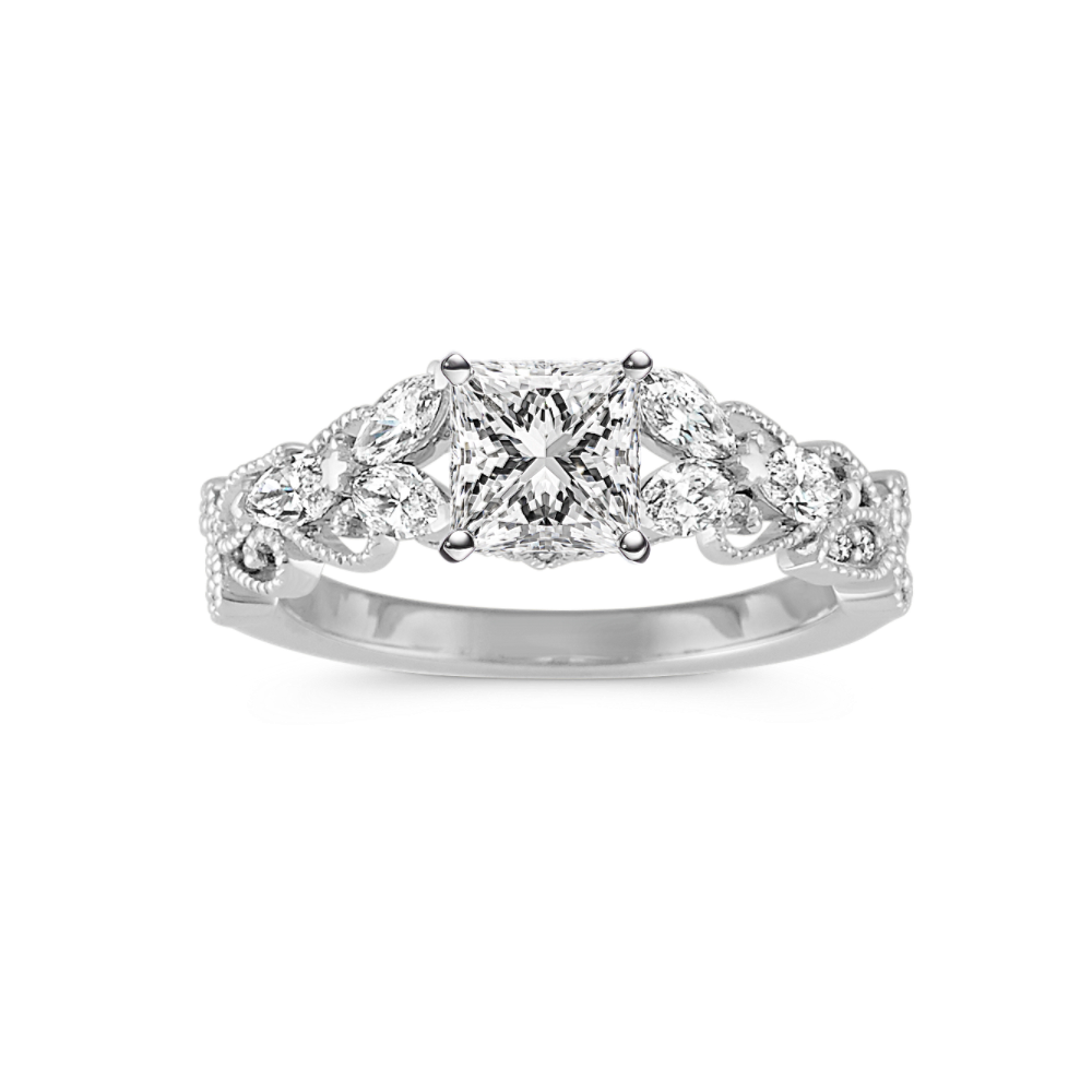 Diamond Vintage Engagement Ring Shane Co.
