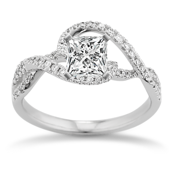 Padua Infinity Halo Engagement Ring