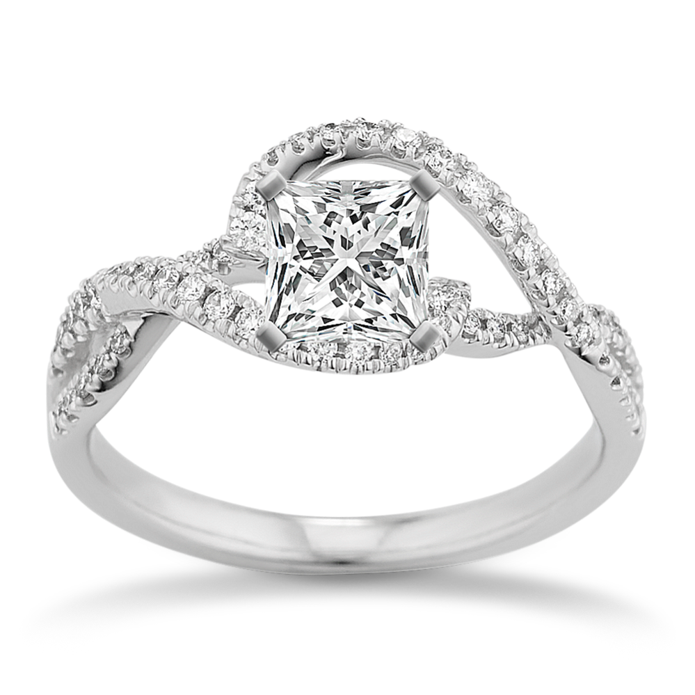 Padua Infinity Halo Engagement Ring