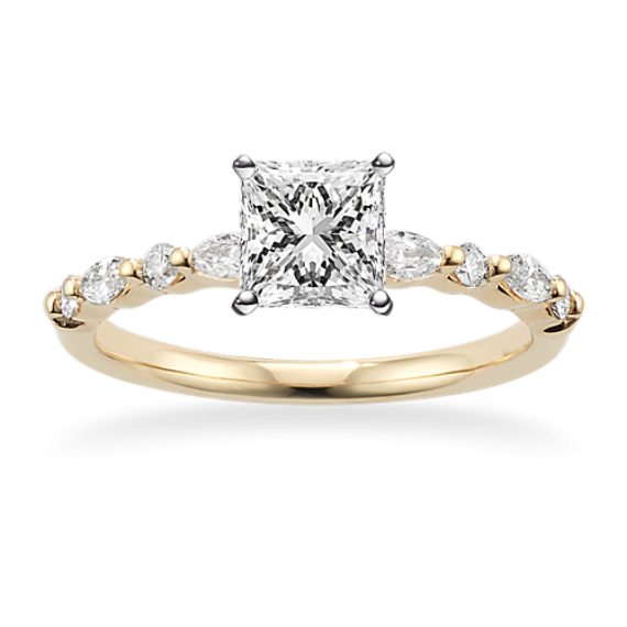 Privet Engagement Ring (1/3 tcw Diamond Accents)