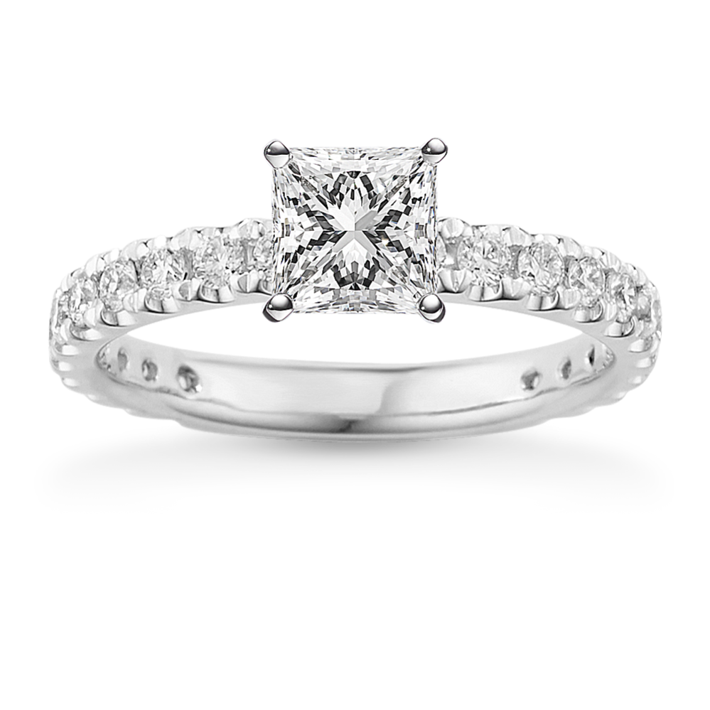 Chanson Diamond Pave Engagement Ring