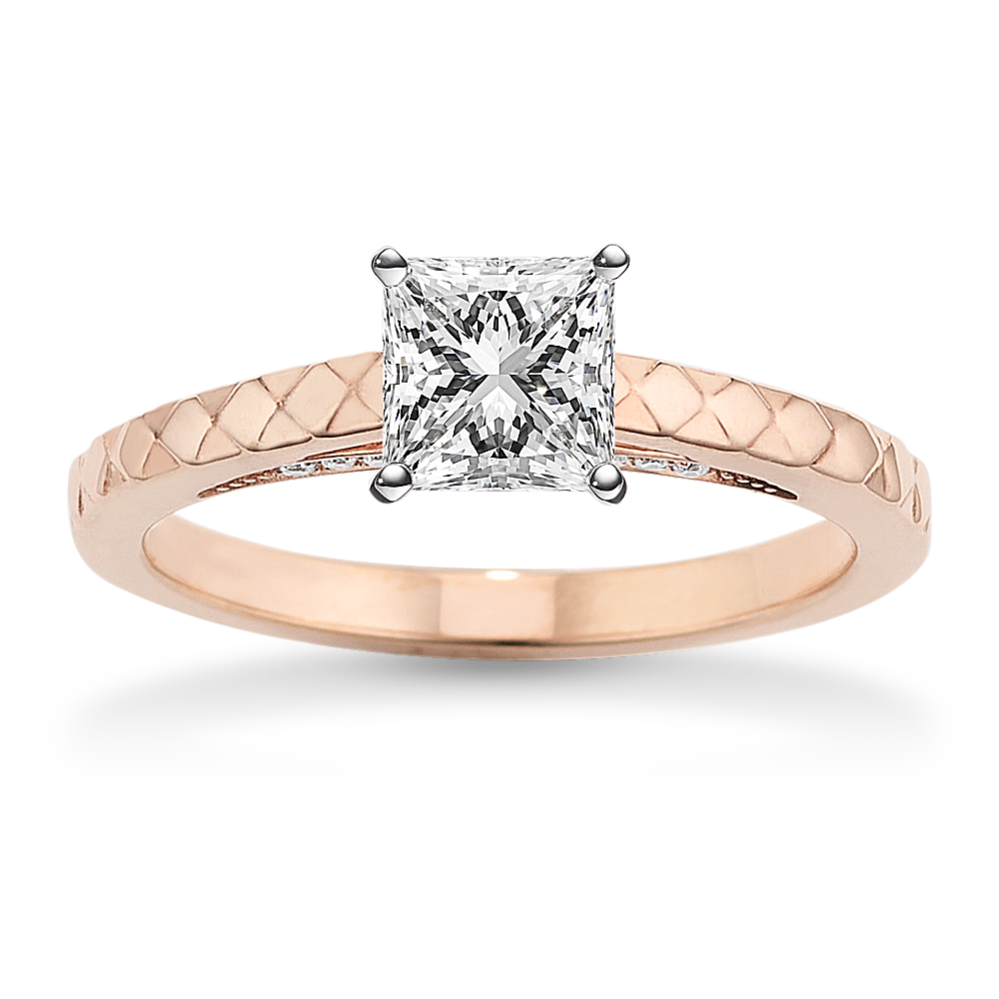 Geometric Cathedral Engagement Ring