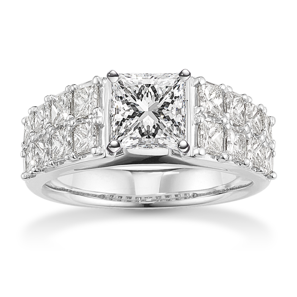 Quilted Cathedral Engagement Ring