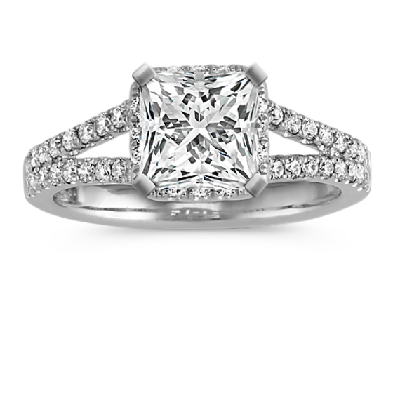 Veranda Diamond Halo Engagement Ring