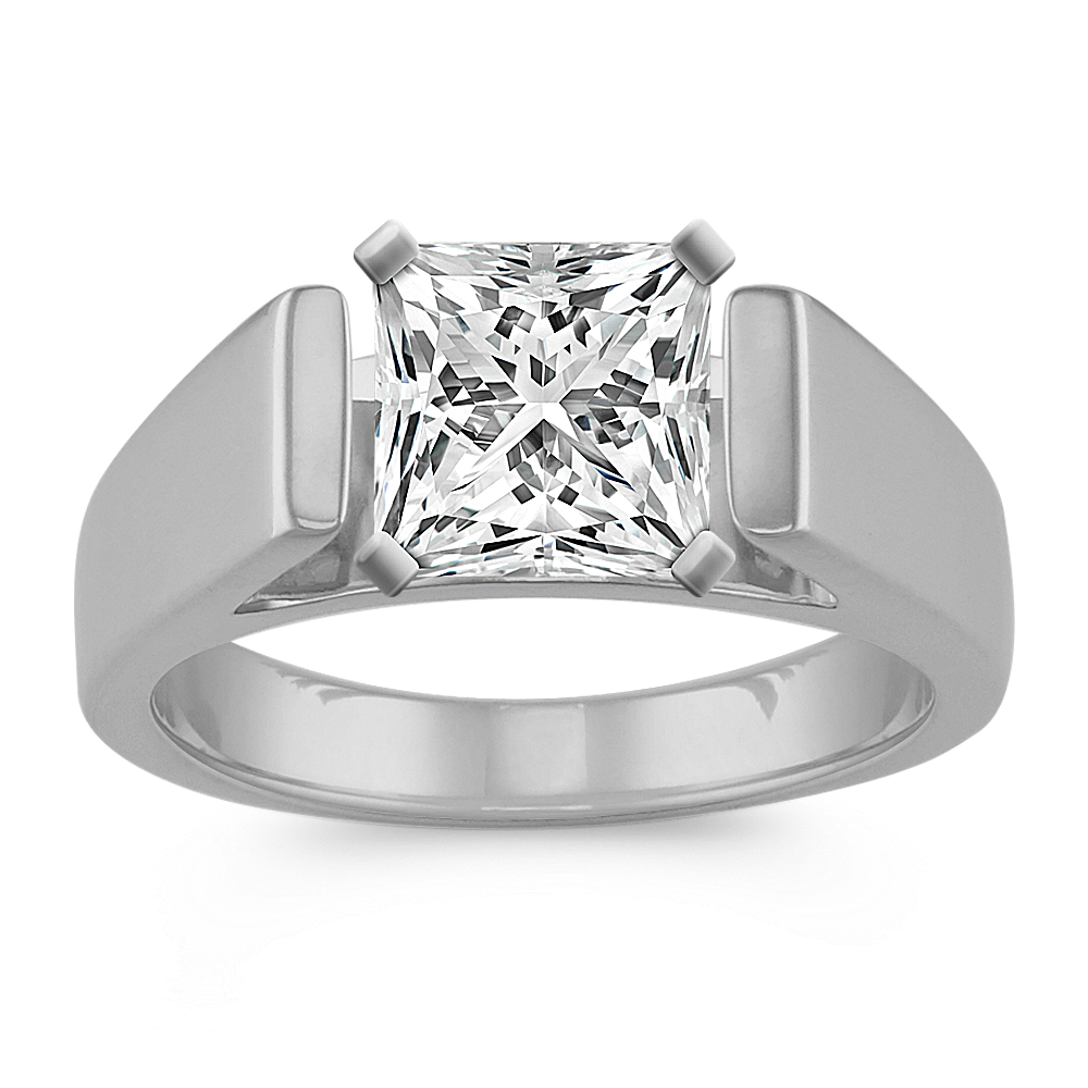 Bold Cathedral Engagement Ring in Platinum